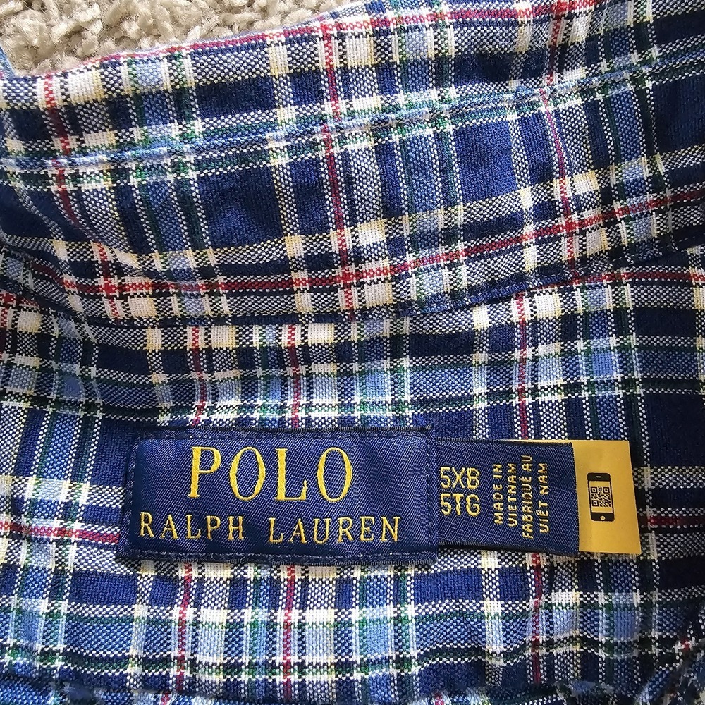 Ralph Lauren Mens 5XB Plaid Long Sleeve Button Down Shirt - Picture 4 of 7